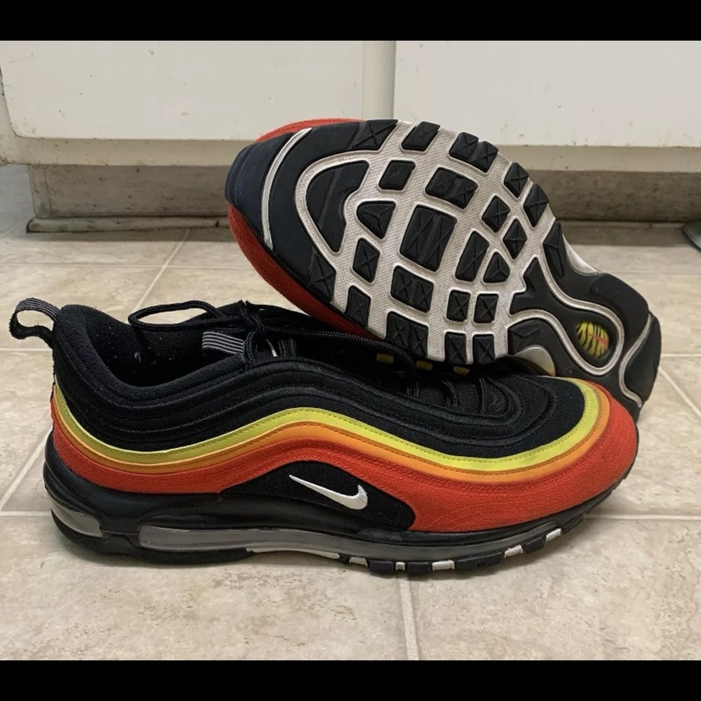 Nike Air Max 97 Hanshin Tigers Sneakers 2020 CT4525-001 Men US Sz 13 Preowned